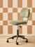 Chaise de bureau à roulettes enfant en velours rose+vert - vertbaudet enfant 