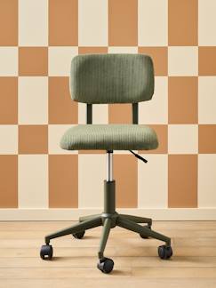 Chambre et rangement-Chambre-Chaise, tabouret, fauteuil-Chaise de bureau à roulettes enfant en velours