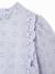 Blouse bébé broderie anglaise à volants blanc+bleu ciel+rose bonbon - vertbaudet enfant 