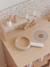 Cuisine en bois FSC® avec accessoires écru+rose+vert sauge - vertbaudet enfant 