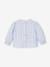 Blouse bébé broderie anglaise à volants blanc+bleu ciel+rose bonbon - vertbaudet enfant 