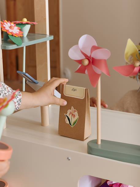 Atelier van FSC® houten bloemen groen - vertbaudet enfant 