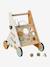 Loopwagen met remmen GREEN FOREST van FSC®-hout geel+rood - vertbaudet enfant 