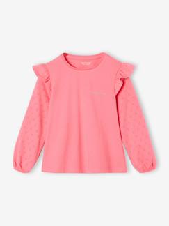 -Tee-shirt blouse fille manches longues à volant personnalisable