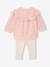 Ensemble bébé fille sweat à volant + legging rose - vertbaudet enfant 