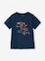 Tee-shirt garçon motif à sequins réversibles blanc+bleu nuit+bleu océan+écru+vert d'eau - vertbaudet enfant 