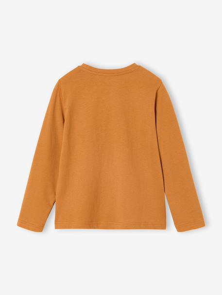 Lot de 3 t-shirts garçon blanc+caramel - vertbaudet enfant 