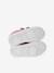 Baskets enfant fille cuir à scratchs bordeaux+or+rose - vertbaudet enfant 
