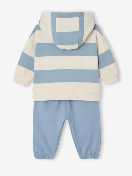 Ensemble bébé sweat et jogging bleu glacier - vertbaudet enfant 