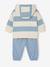 Ensemble bébé sweat et jogging bleu glacier - vertbaudet enfant 