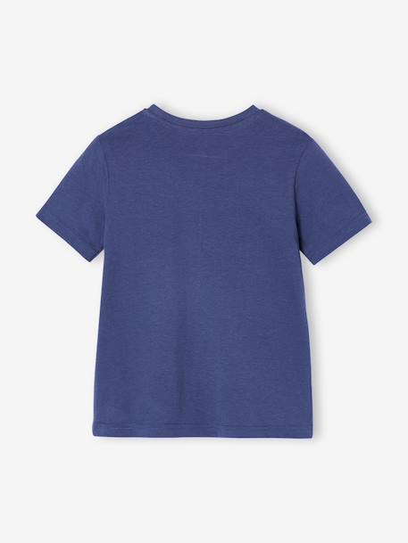 Lot 3 T-shirts manches courtes bleu pétrole+caramel+marine+noix de pécan+vert amande+vert sauge - vertbaudet enfant 