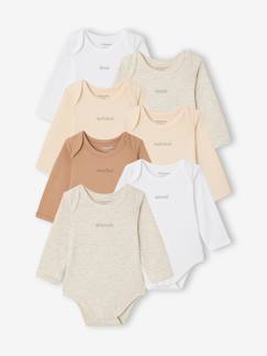 -Lot 7 bodies bébé manches longues