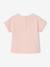 T-shirt bébé fille détails en crochet écru+rose pâle - vertbaudet enfant 