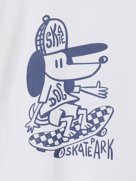 Set van 3 T-shirt met korte mouwen karamel+marineblauw+pecannoot+saliegroen - vertbaudet enfant 