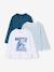 Lot de 3 t-shirts garçon blanc+caramel - vertbaudet enfant 