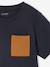 Lot 3 T-shirts manches courtes bleu pétrole+caramel+marine+noix de pécan+vert amande+vert sauge - vertbaudet enfant 