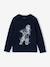 T-shirt garçon imprimé blanc chiné+bleu grisé+marine - vertbaudet enfant 