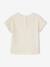 T-shirt bébé fille détails en crochet écru+rose pâle - vertbaudet enfant 