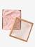 Cape de bain + gant de toilette MON COEUR rose imprimé - vertbaudet enfant 