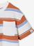 T-shirt garçon rayé orange imprimé - vertbaudet enfant 