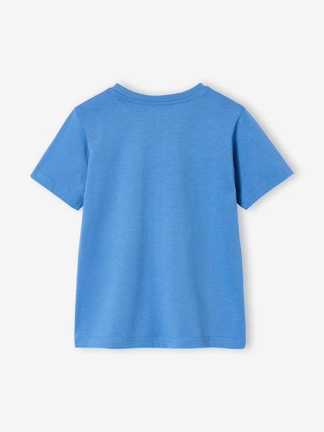 T-shirt garçon imprimé blanc chiné+bleu moyen+menthe+ocre+olive+terracotta+vert d'eau - vertbaudet enfant 