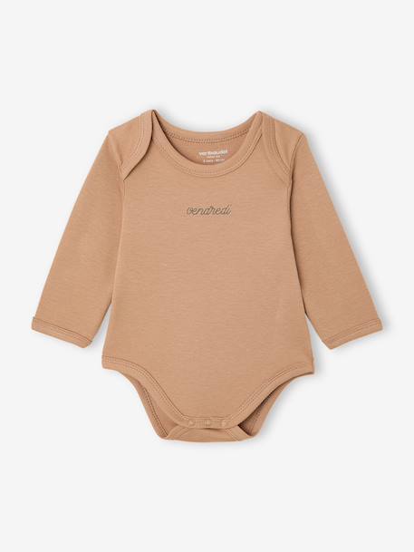 Lot 7 bodies bébé manches longues lot blanc - vertbaudet enfant 