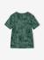 T-shirt garçon imprimé blanc chiné+bleu jean+lichen+menthe - vertbaudet enfant 