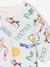 T-shirt garçon manches courtes anthracite+blanc+écru - vertbaudet enfant 
