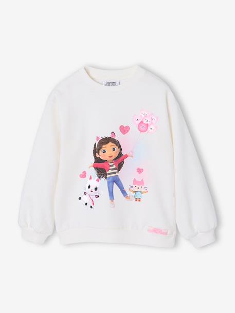 Sweat fille Gabby et la maison magique écru - vertbaudet enfant 