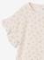 T-shirt fille en maille pointelle écru - vertbaudet enfant 