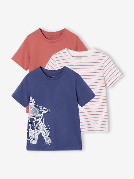 Garçon-Lot 3 T-shirts manches courtes