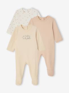 -Set van 3 pyjama's baby van biologisch katoen