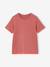 Set van 3 T-shirt met korte mouwen karamel+marineblauw+pecannoot+saliegroen - vertbaudet enfant 