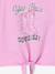 T-shirt voor meisjes met knoopdetail zachtpaars - vertbaudet enfant 