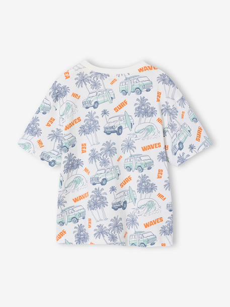 T-shirt garçon manches courtes anthracite+blanc+écru - vertbaudet enfant 
