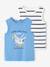 Lot de 2 débardeurs garçon lot blanc+lot bleu - vertbaudet enfant 
