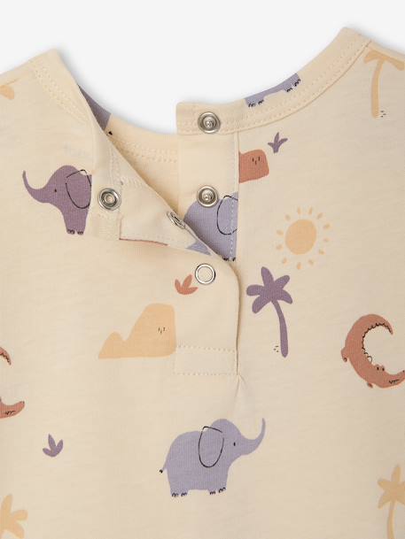 T-shirt bébé garçon imprimé vanille - vertbaudet enfant 