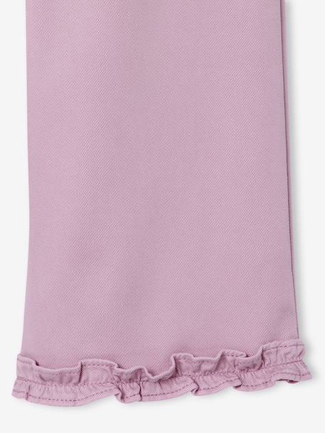 Pantacourt large fille lyocell kaki+lilas - vertbaudet enfant 