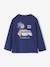 T-shirt met lange mouwen voor jongens ecru+leiblauw - vertbaudet enfant 