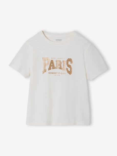 Fille-Tee-shirt fille imprimé manches courtes