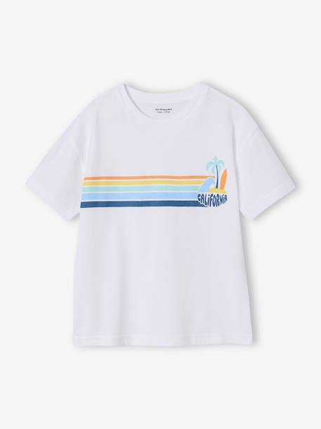 T-shirt jongen 'California' wit - vertbaudet enfant 
