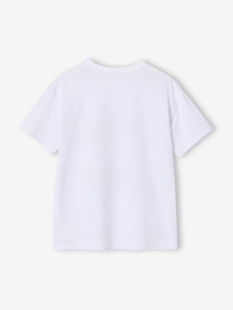 T-shirt garçon manches courtes animaux blanc+écru+vert sapin - vertbaudet enfant 