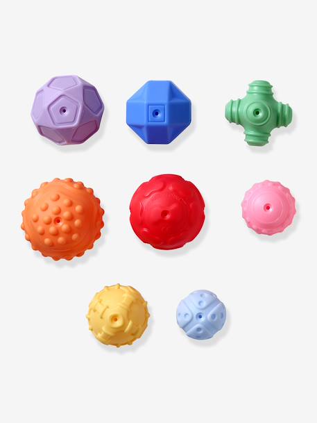 Set van 8 zintuiglijke ballen geel+meerkleurig - vertbaudet enfant 