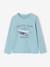 T-shirt garçon imprimé blanc chiné+bleu grisé+marine - vertbaudet enfant 
