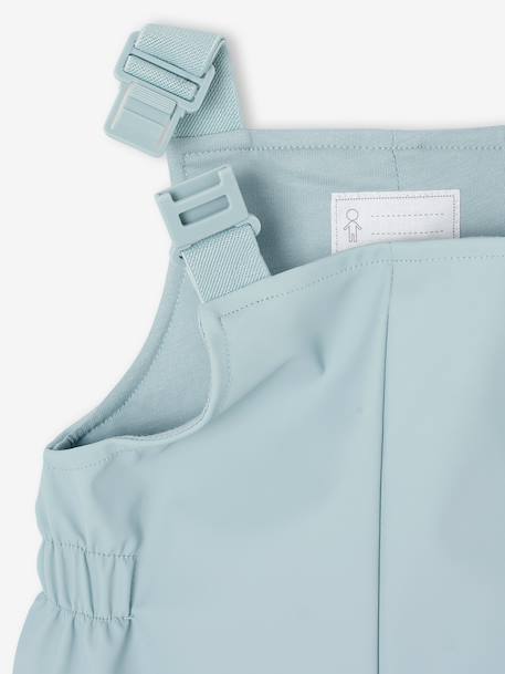 Regenjas en broek babyset voor jongens grijsblauw - vertbaudet enfant 