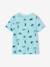 T-shirt garçon imprimé blanc chiné+bleu jean+lichen+menthe - vertbaudet enfant 