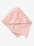 Cape de bain + gant de toilette MON COEUR rose imprimé - vertbaudet enfant 