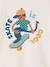 T-shirt met lange mouwen voor jongens ecru+leiblauw - vertbaudet enfant 