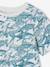T-shirt garçon imprimé blanc chiné+bleu jean+lichen+menthe - vertbaudet enfant 