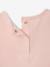 T-shirt voor babymeisjes met gehaakte details ecru+lichtroze - vertbaudet enfant 